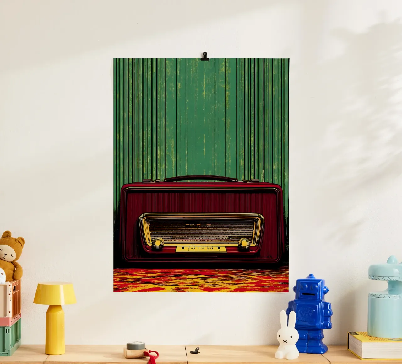 Vintage Radio - Pop Art hahnemühle by ColorCrash Gallery