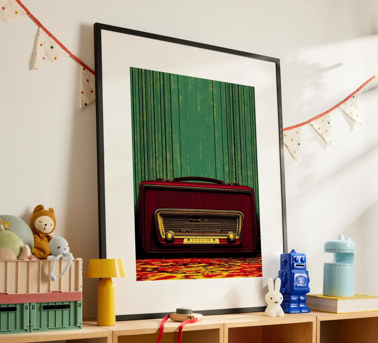 Vintage Radio - Pop Art hahnemühle by ColorCrash Gallery