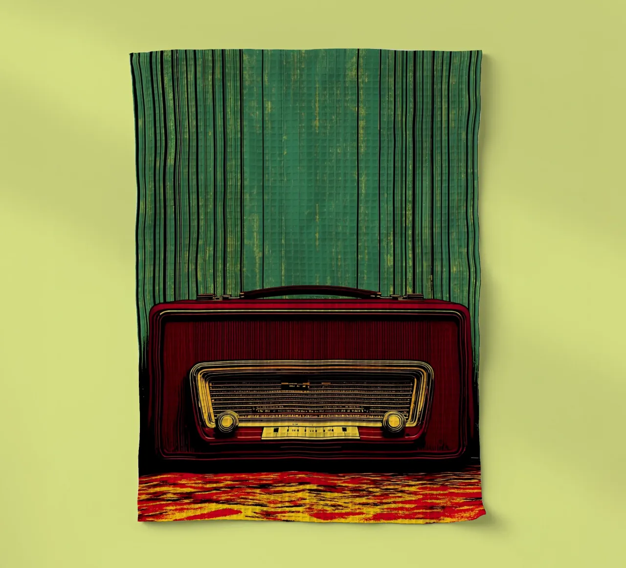 Radio d'epoca - Pop Art canovaccio da cucina da ColorCrash Gallery