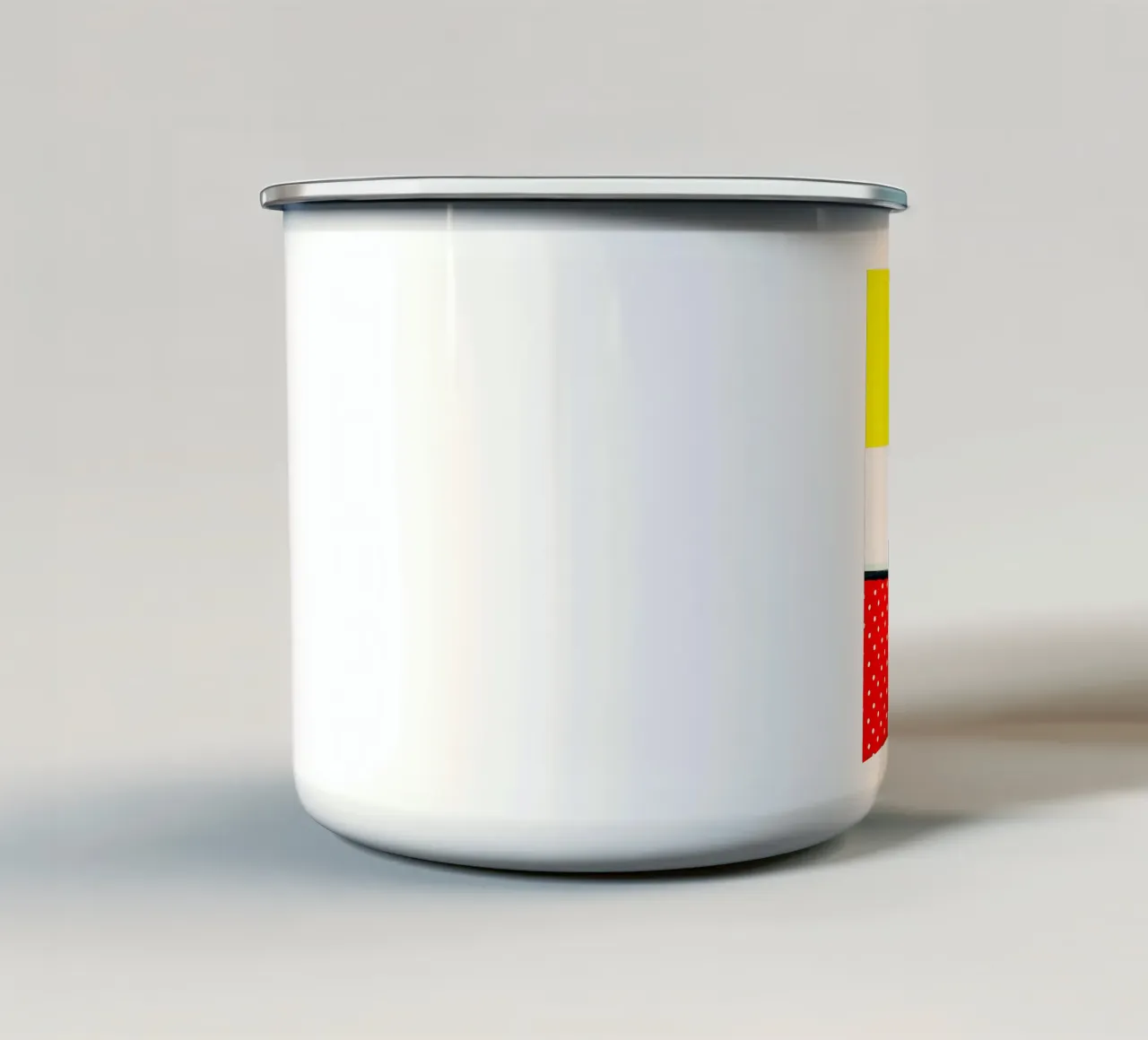 Trampolino - Pop Art tazza in smalto da ColorCrash Gallery