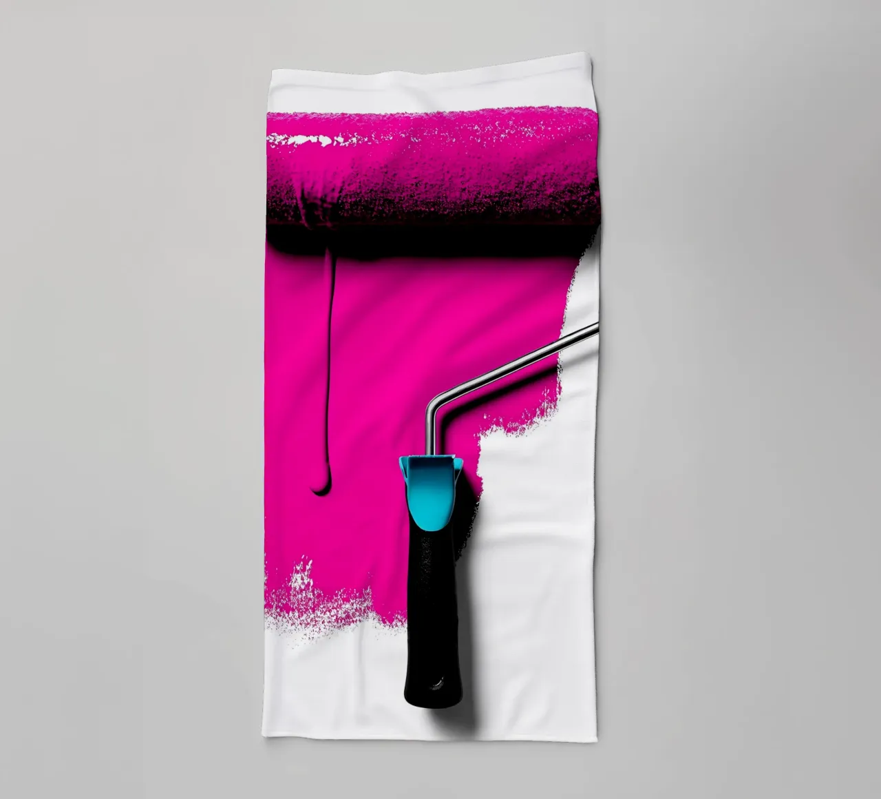 Rullo di vernice - Pop Art asciugamano da bagno da ColorCrash Gallery