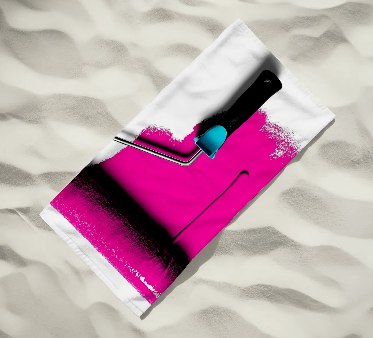 Rullo di vernice - Pop Art telo mare da ColorCrash Gallery