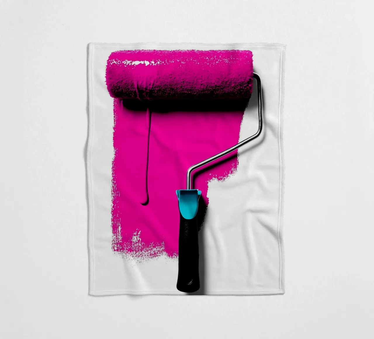 Rullo di vernice - Pop Art coperta in pile da ColorCrash Gallery
