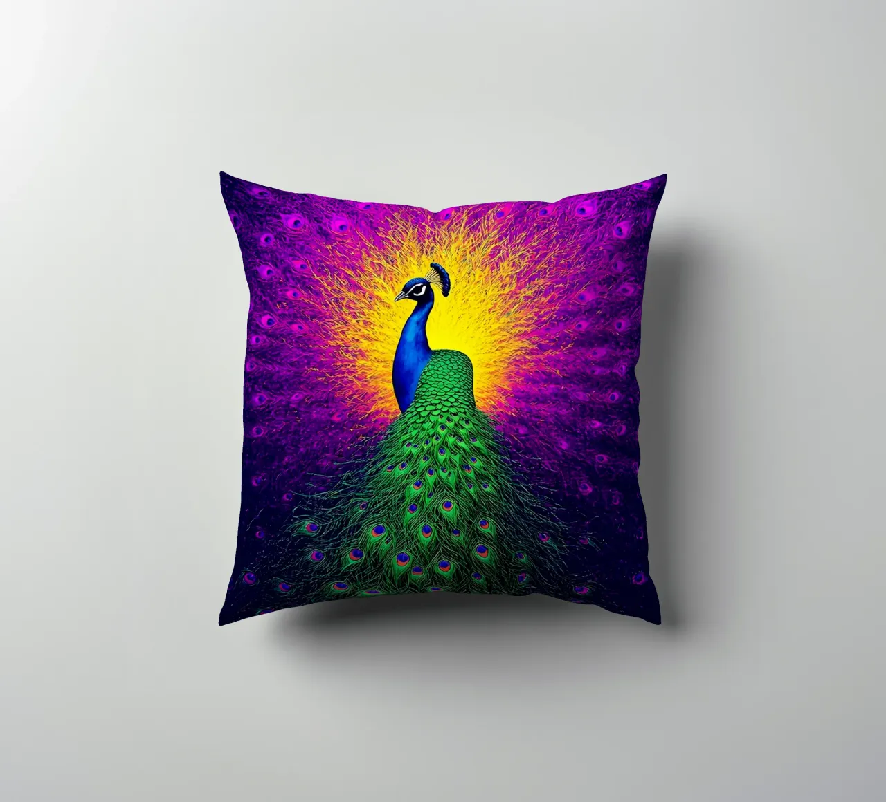 Pavone - Pop Art cuscino da ColorCrash Gallery
