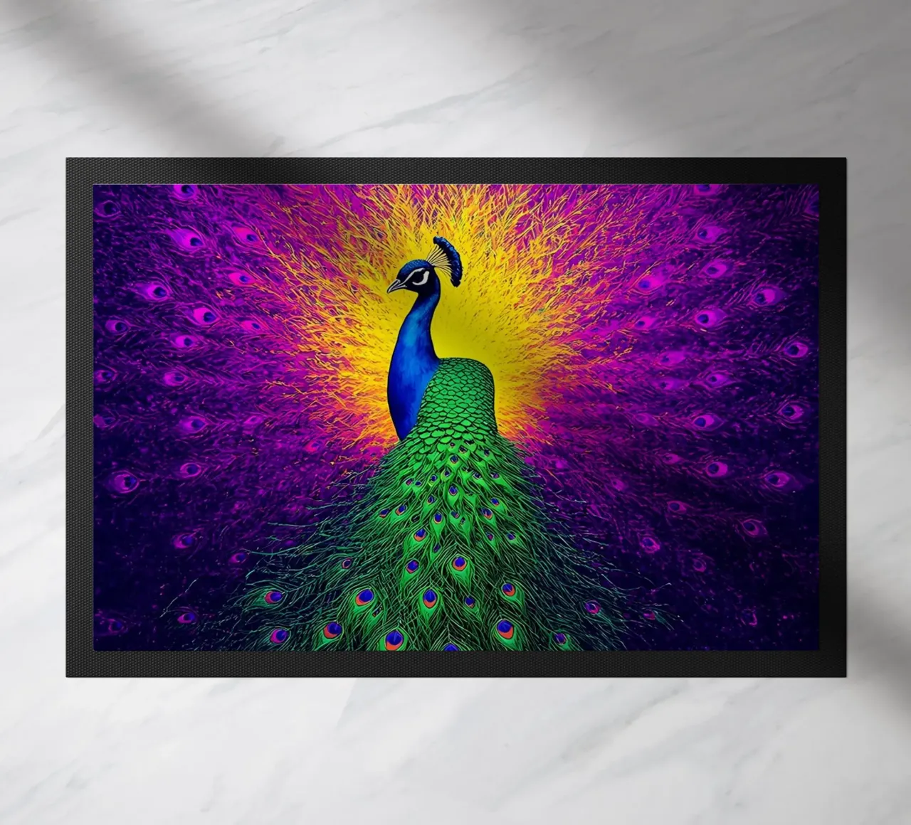 Pavone - Pop Art zerbino da ColorCrash Gallery