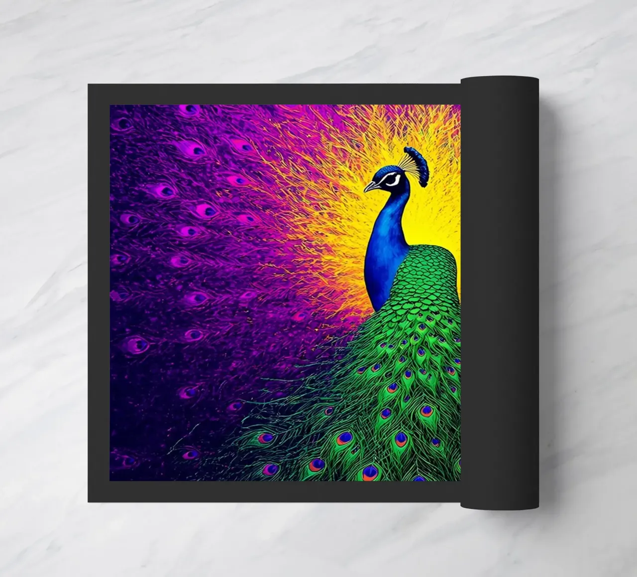 Pavone - Pop Art zerbino da ColorCrash Gallery