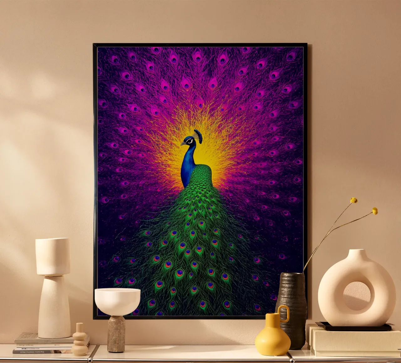 Pavone - Pop Art poster da ColorCrash Gallery