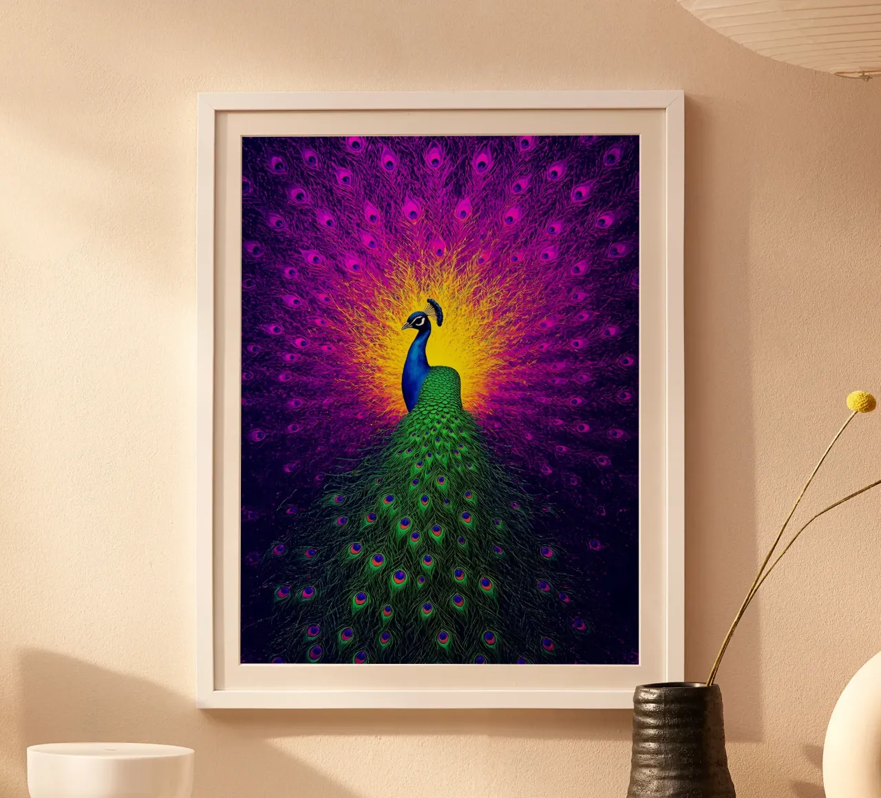 Pavone - Pop Art poster da ColorCrash Gallery