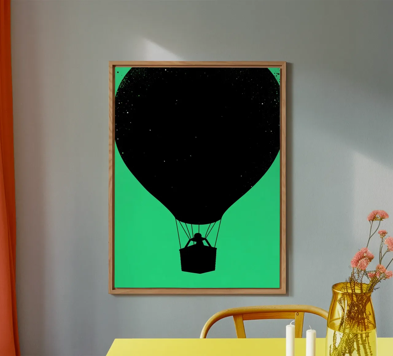 Mongolfiera - Pop Art alluminio dibond da ColorCrash Gallery