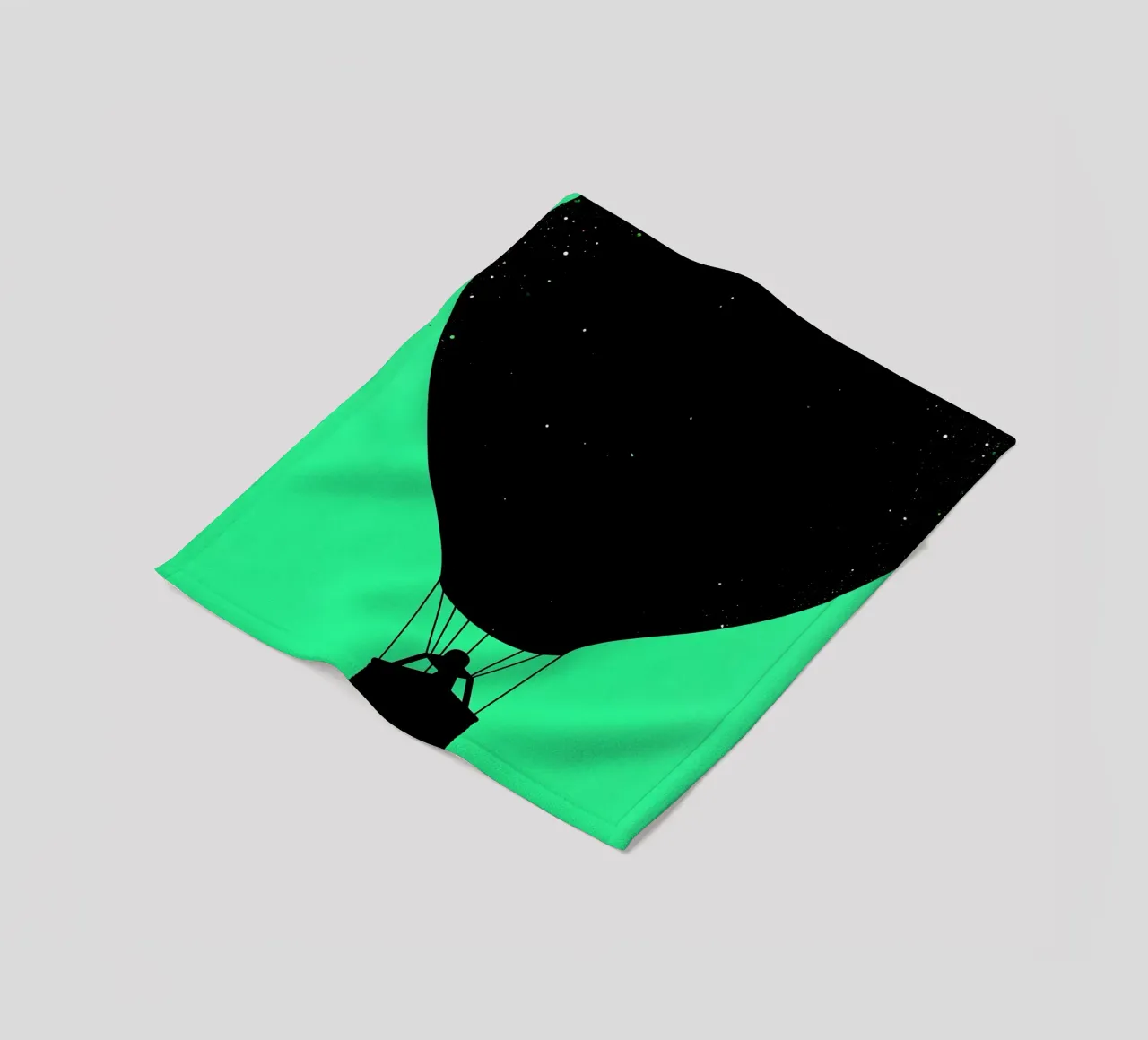 Mongolfiera - Pop Art coperta in pile da ColorCrash Gallery