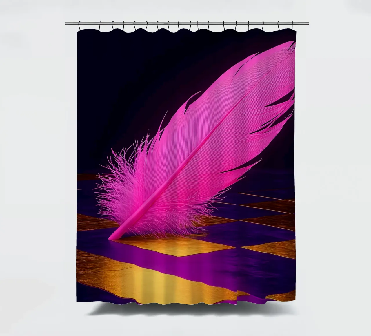 Feather - Pop Art shower curtain by ColorCrash Gallery