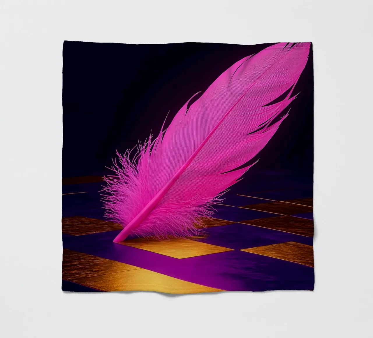 Piuma - Pop Art coperta in pile da ColorCrash Gallery