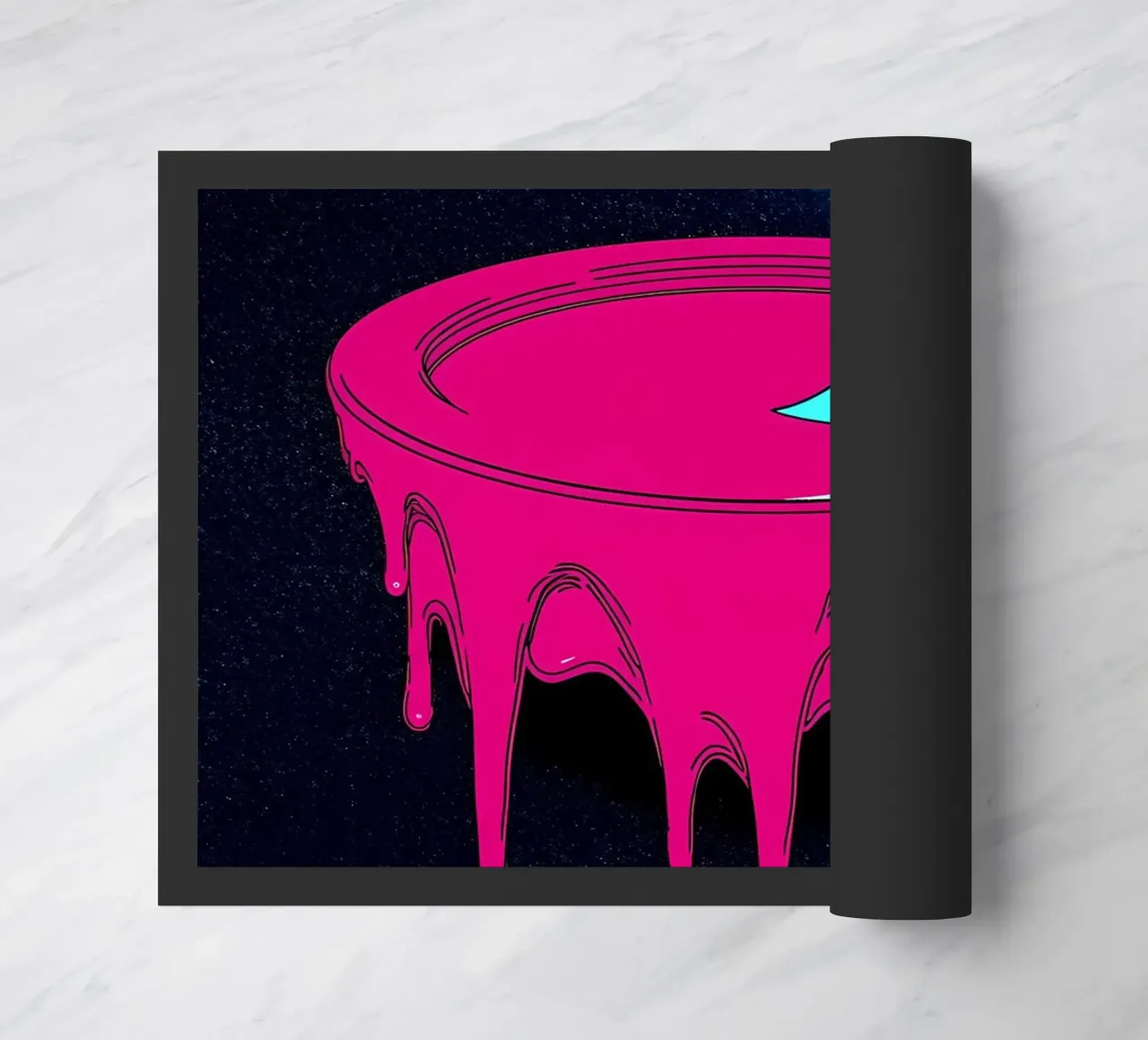 Luna che si scioglie - Pop Art zerbino da ColorCrash Gallery