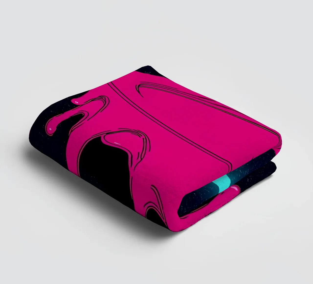 Luna che si scioglie - Pop Art asciugamano da bagno da ColorCrash Gallery