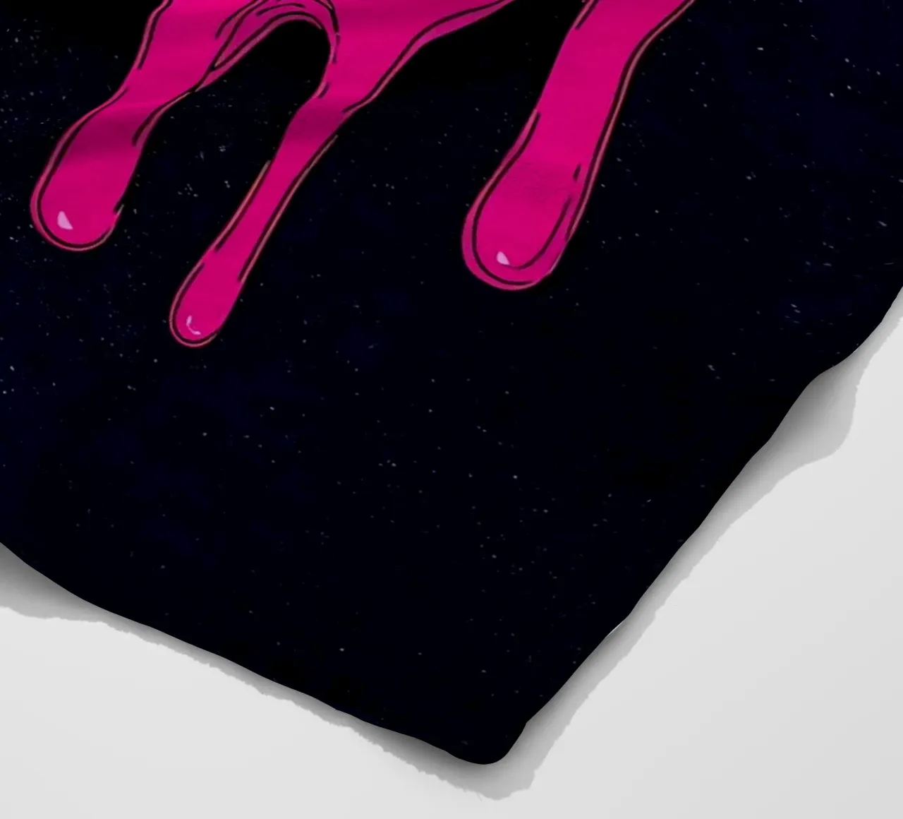 Luna che si scioglie - Pop Art coperta in pile da ColorCrash Gallery