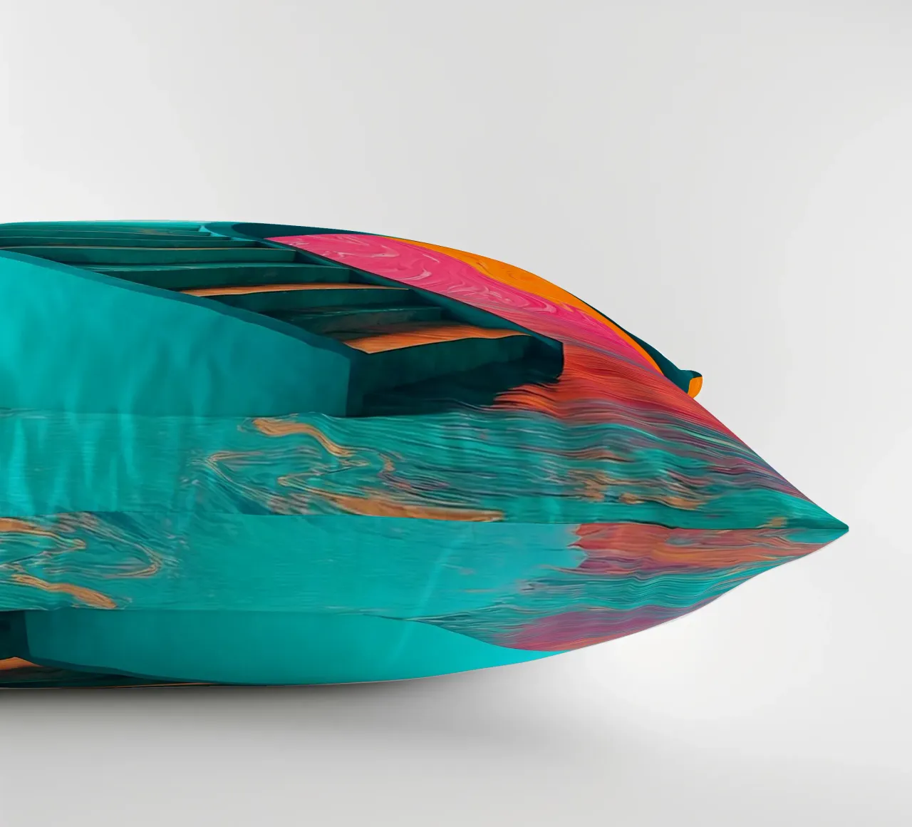 Scala a chiocciola - Pop Art cuscino da ColorCrash Gallery