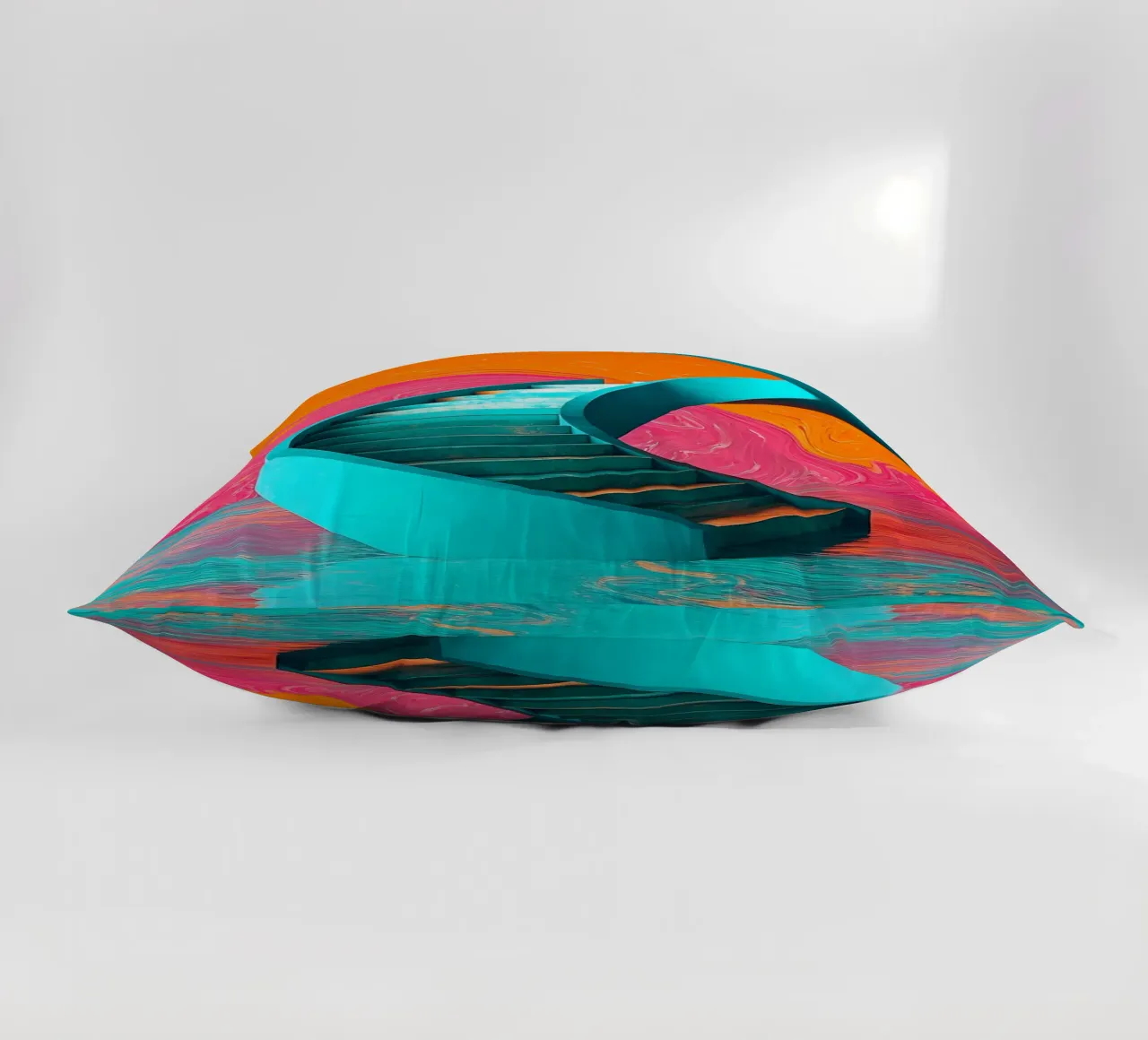 Scala a chiocciola - Pop Art cuscino da ColorCrash Gallery