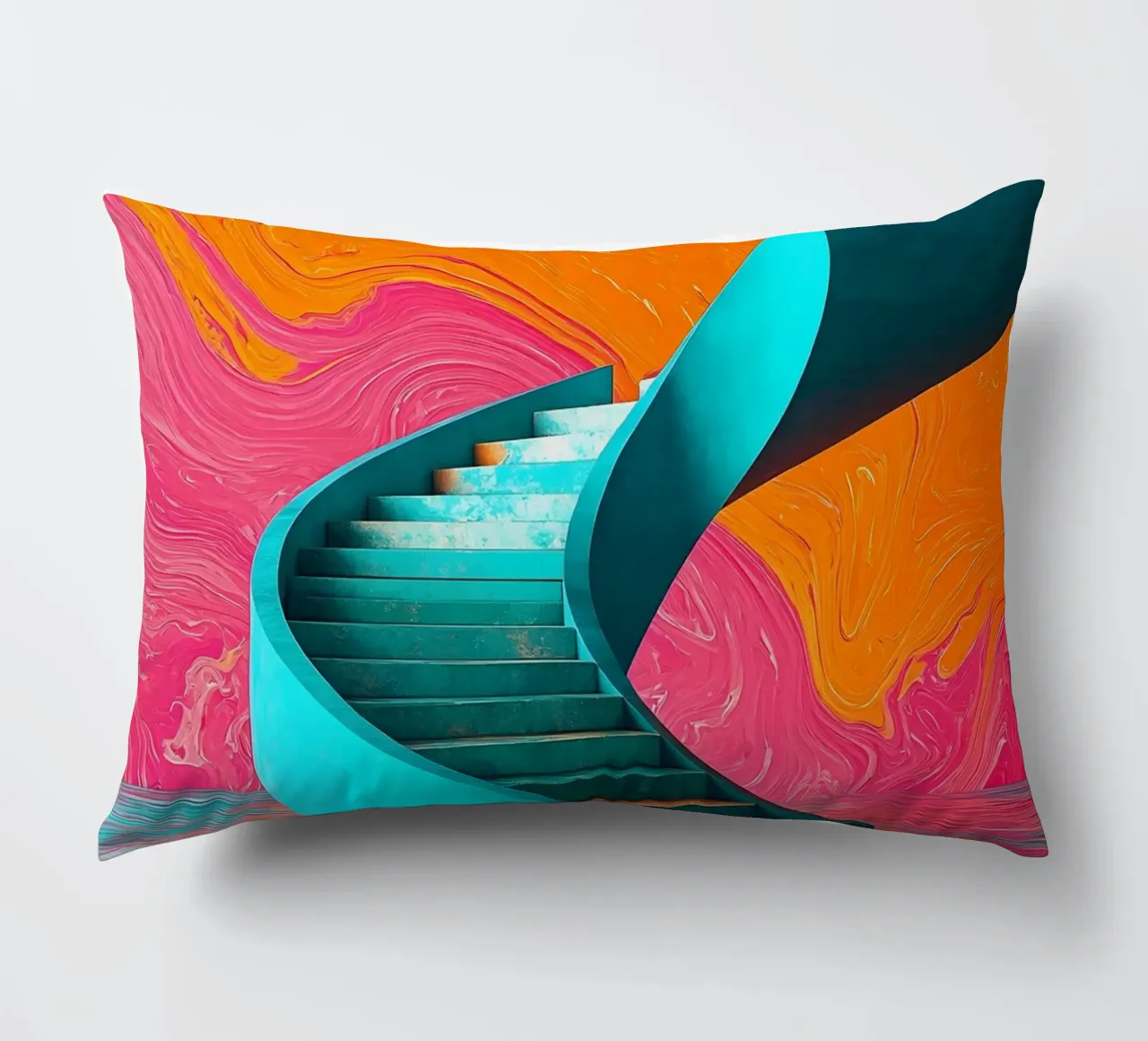 Scala a chiocciola - Pop Art cuscino da ColorCrash Gallery