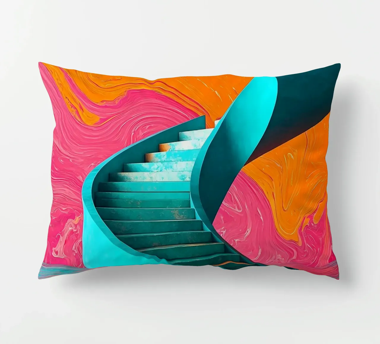 Scala a chiocciola - Pop Art cuscino da ColorCrash Gallery