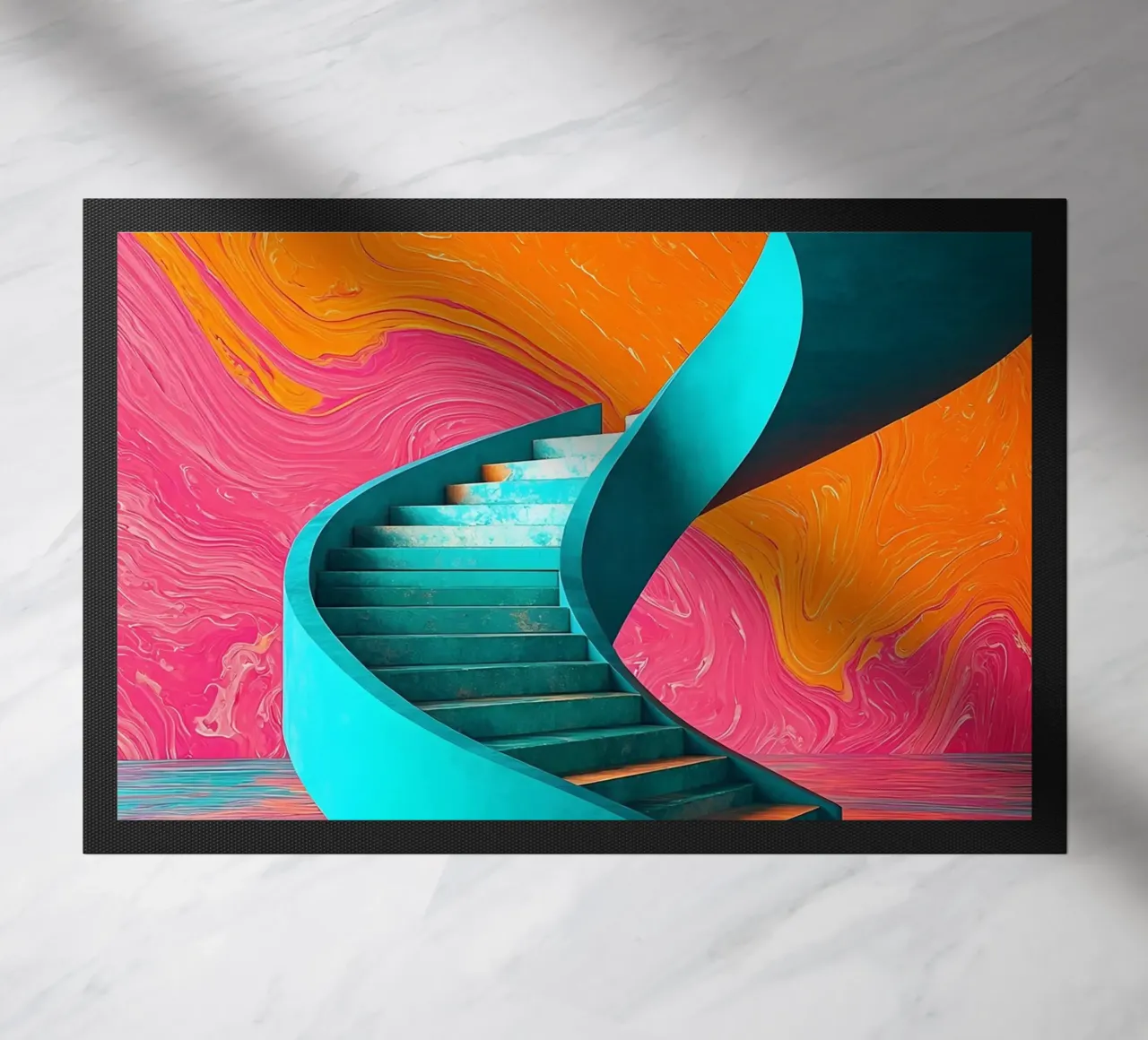 Scala a chiocciola - Pop Art zerbino da ColorCrash Gallery