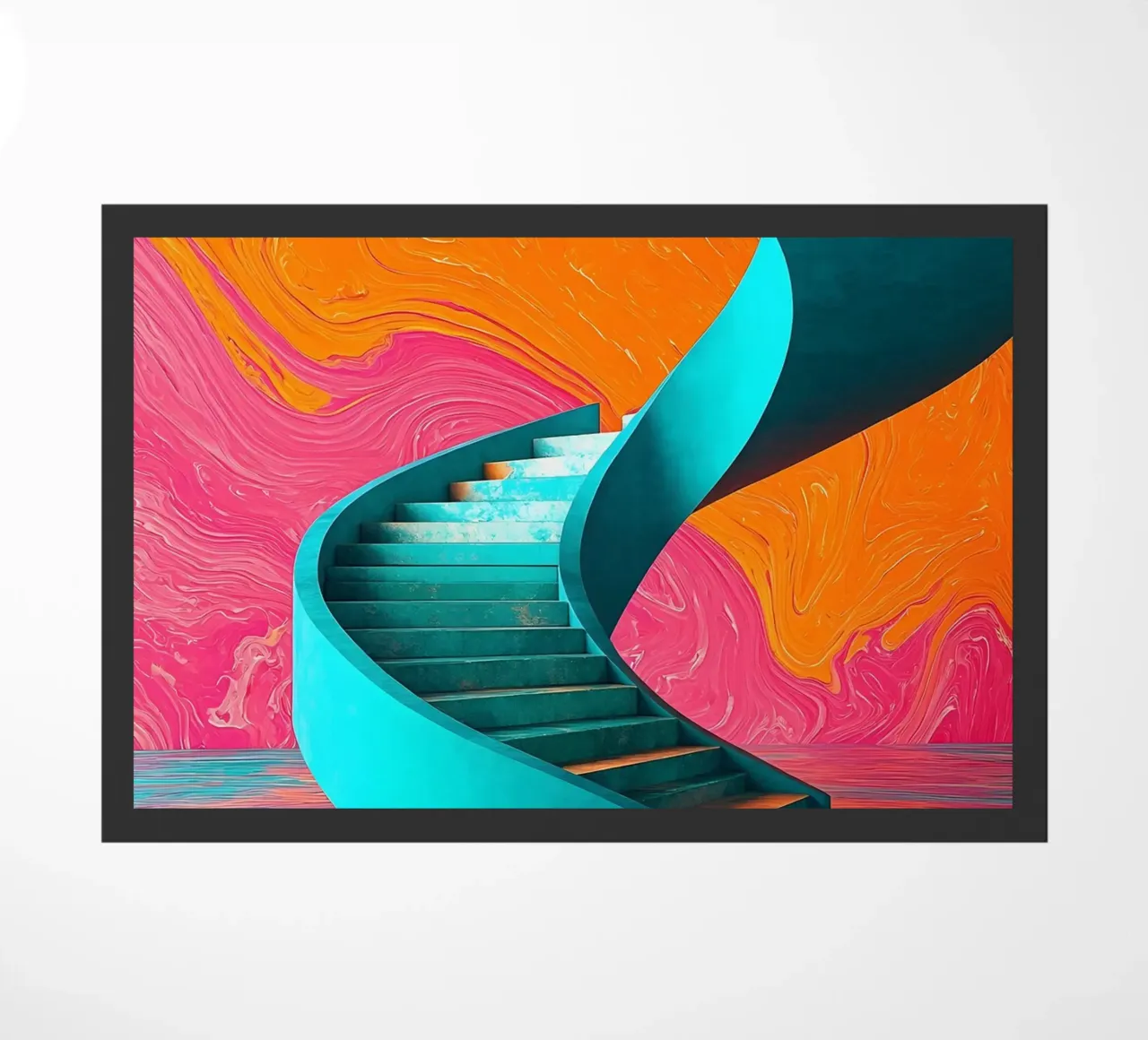 Scala a chiocciola - Pop Art zerbino da ColorCrash Gallery