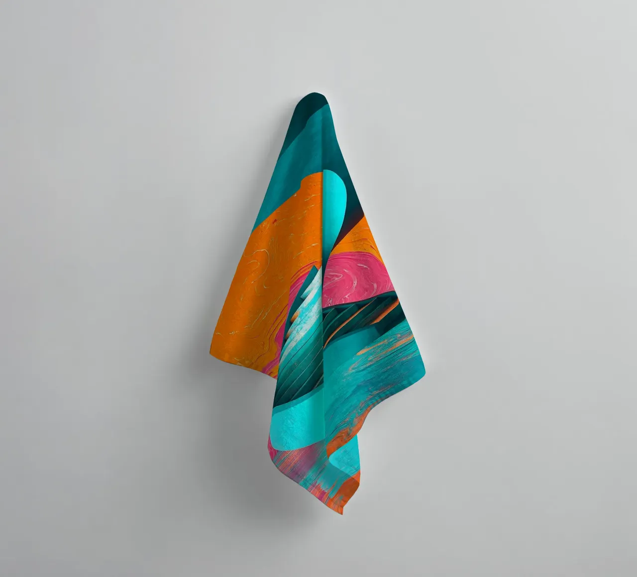 Scala a chiocciola - Pop Art asciugamano da bagno da ColorCrash Gallery