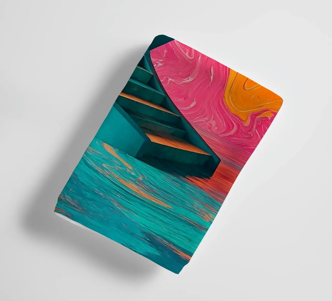 Scala a chiocciola - Pop Art asciugamano da bagno da ColorCrash Gallery