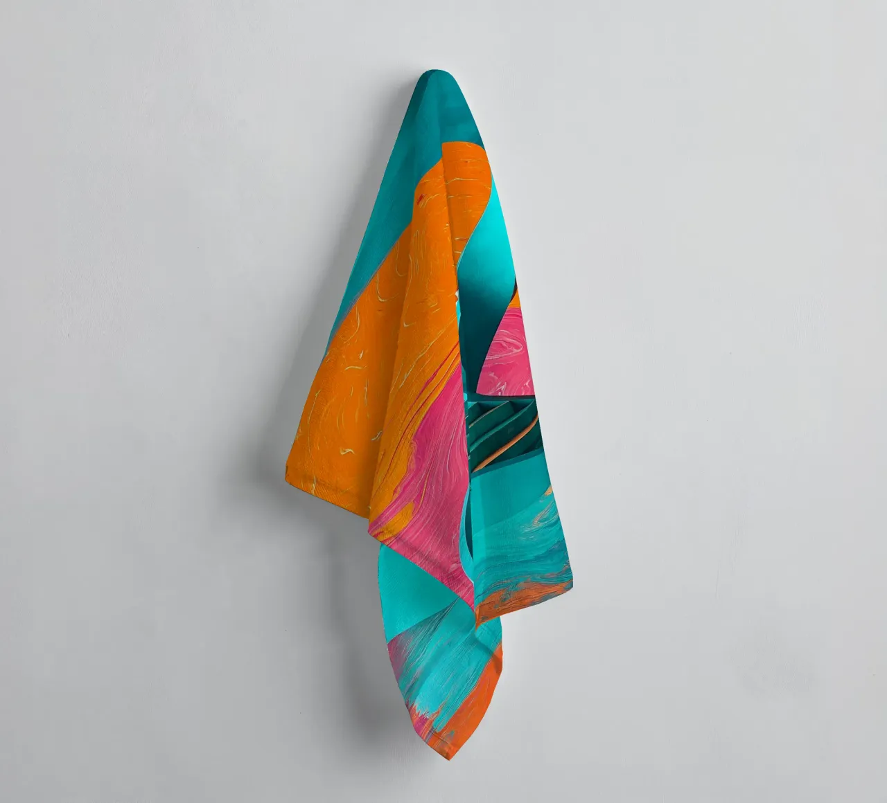 Scala a chiocciola - Pop Art asciugamano da bagno da ColorCrash Gallery