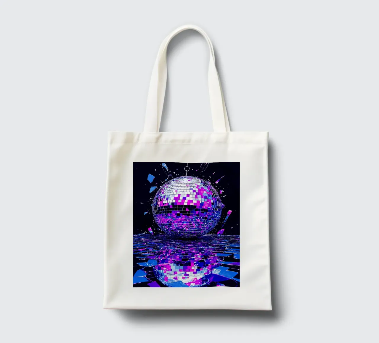 Boule de discothèque éclatante - Pop Art tote bag de ColorCrash Gallery