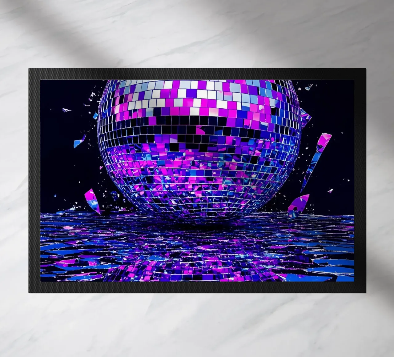 Palla da discoteca in frantumi - Pop Art zerbino da ColorCrash Gallery