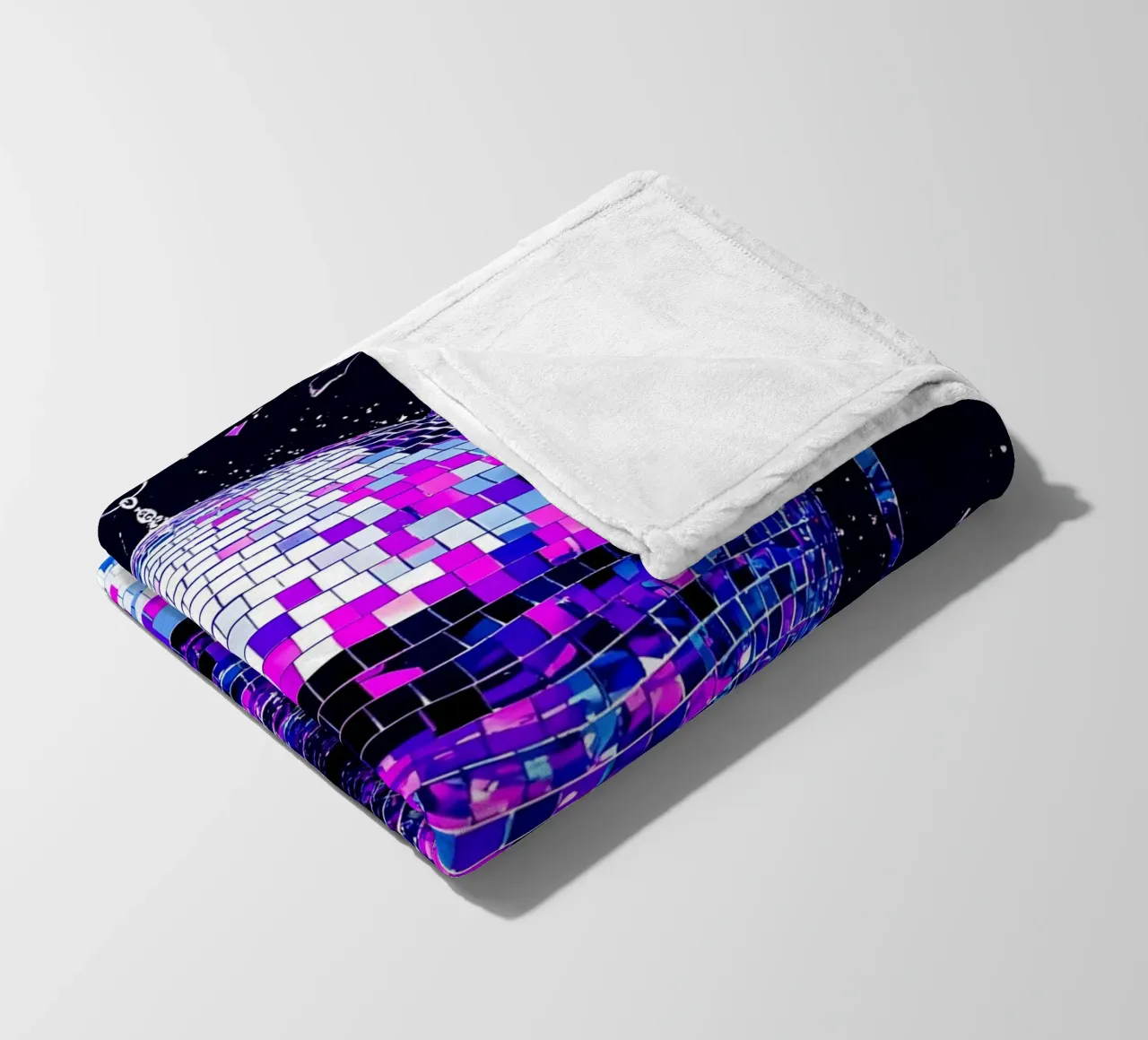 Palla da discoteca in frantumi - Pop Art coperta in pile da ColorCrash Gallery