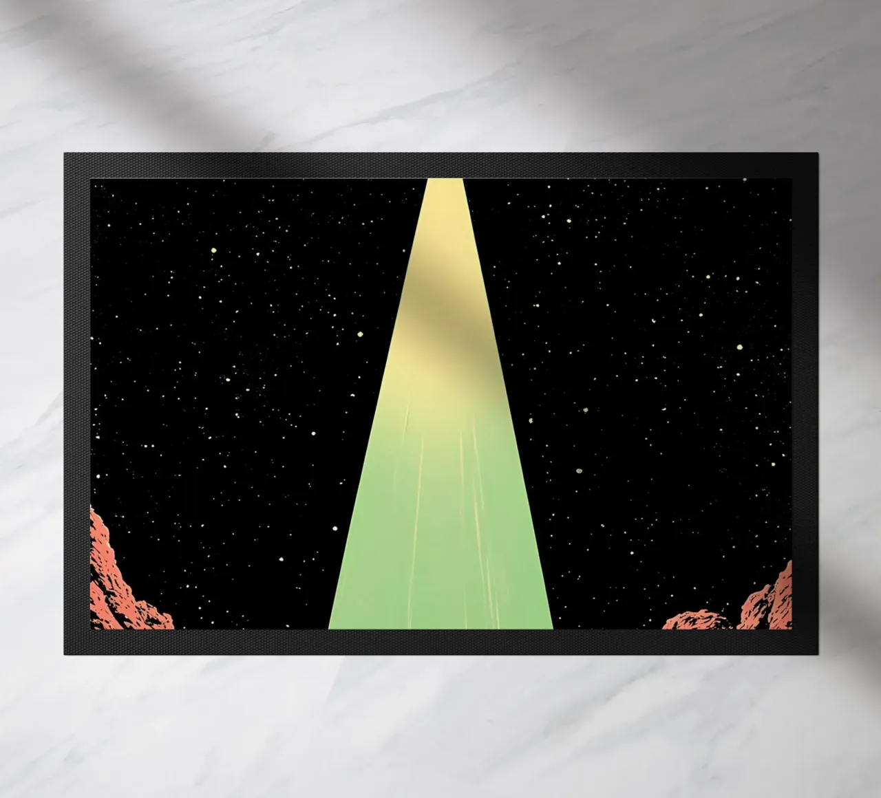 UFO nello spazio - Pop Art zerbino da ColorCrash Gallery