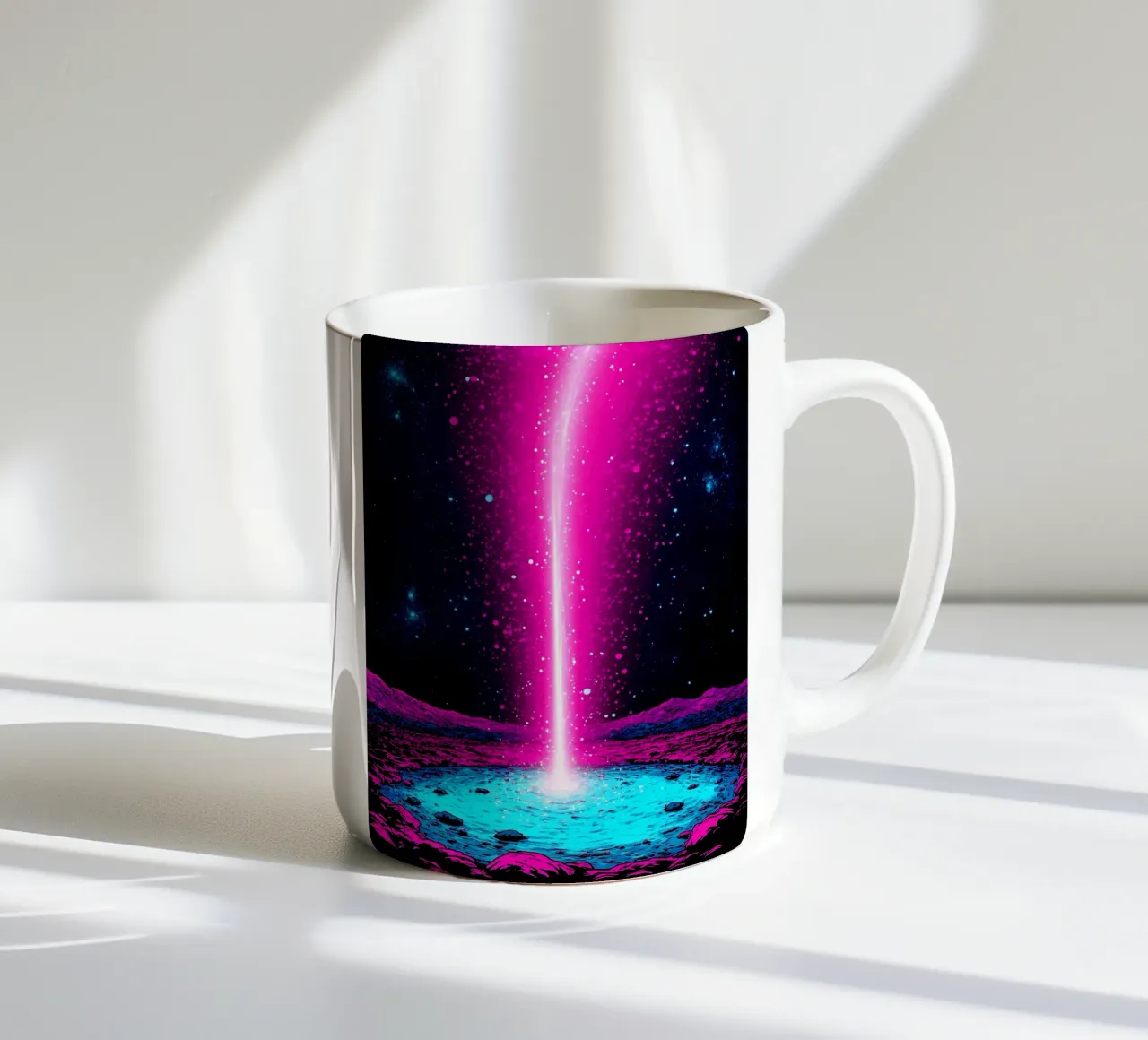 Cielo notturno - Pop Art tazza in ceramica da ColorCrash Gallery