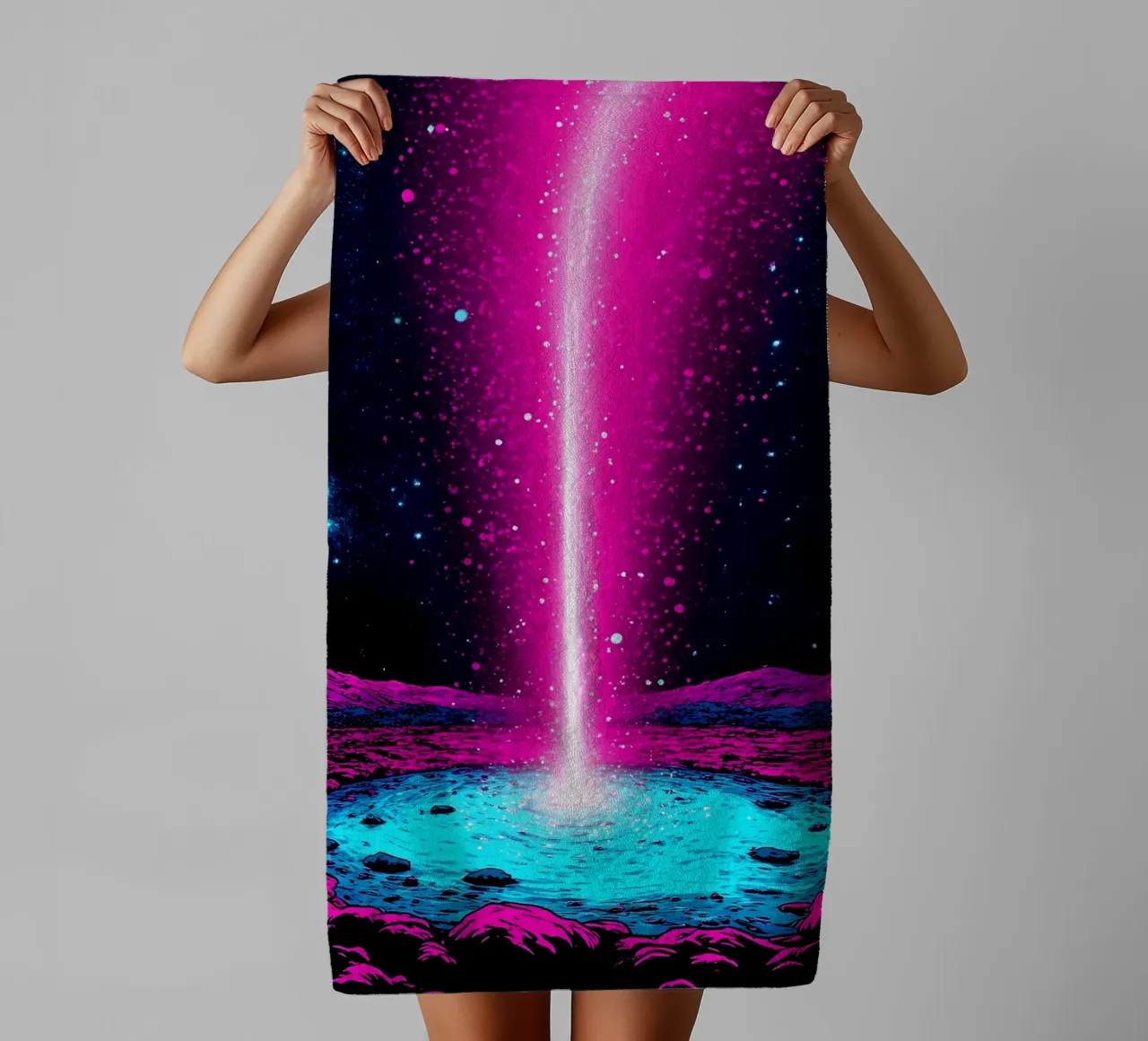 Cielo notturno - Pop Art asciugamano da bagno da ColorCrash Gallery