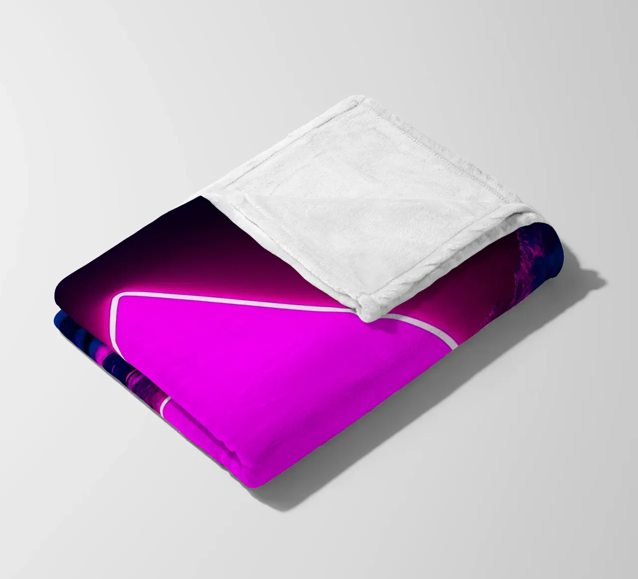 Triangolo al neon - Pop Art coperta in pile da ColorCrash Gallery