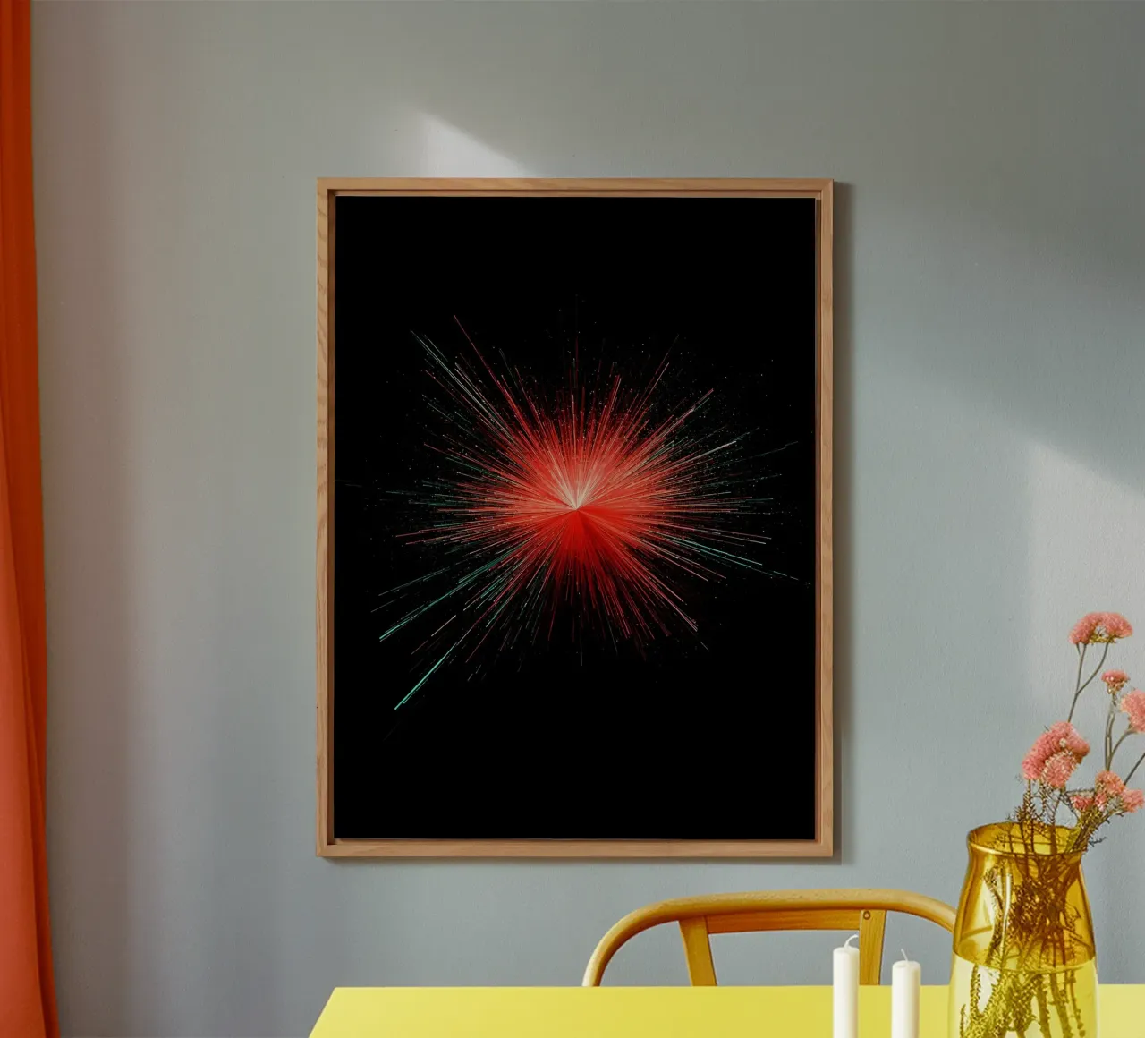 Esplosione spaziale - Pop Art alluminio dibond da ColorCrash Gallery
