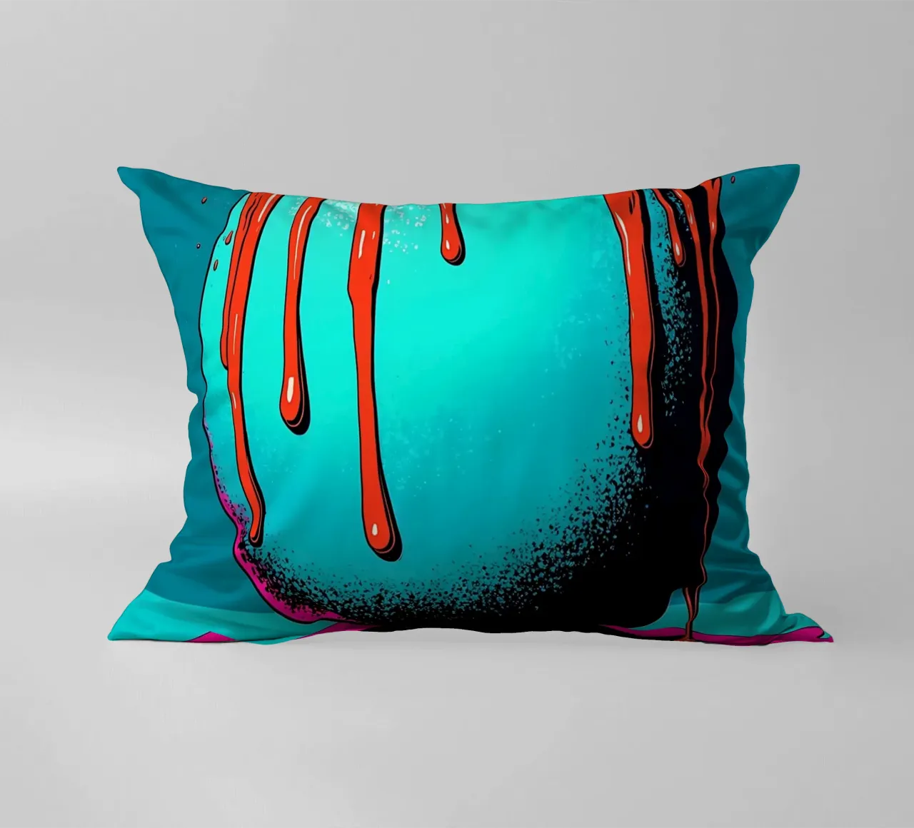 Sfera gocciolante - Pop Art cuscino da ColorCrash Gallery