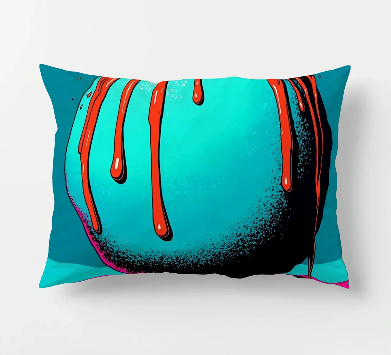 Sfera gocciolante - Pop Art cuscino da ColorCrash Gallery