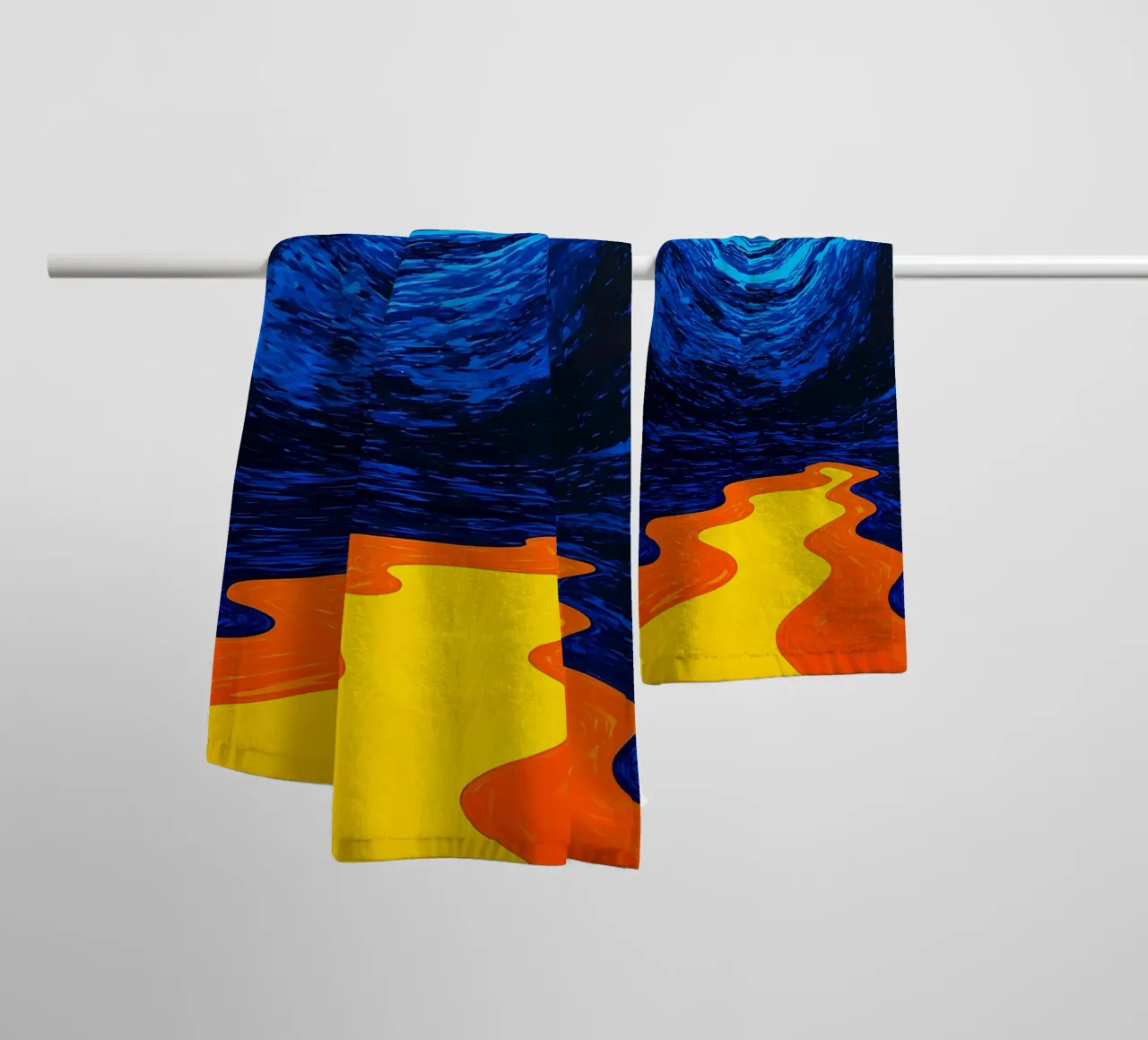 Path To Vortex - Pop Art towel by ColorCrash Gallery