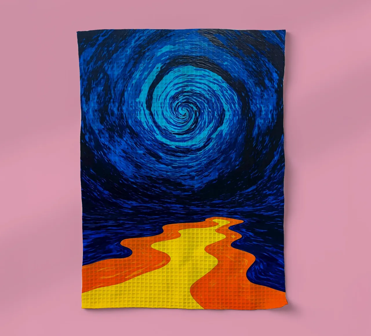 Path To Vortex - Pop Art Geschirrtuch von ColorCrash Gallery