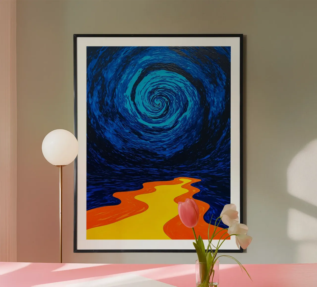 Percorso verso il vortice - Pop Art poster da ColorCrash Gallery