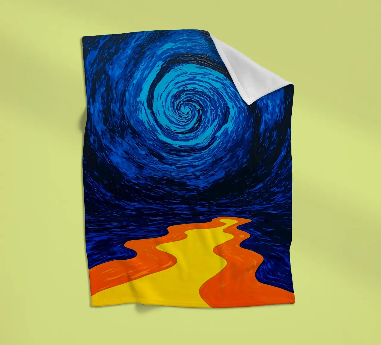 Path To Vortex - Pop Art Fleecedecke von ColorCrash Gallery