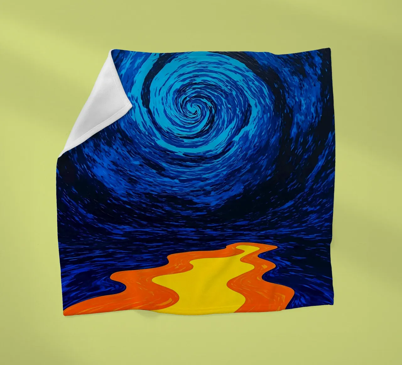 Path To Vortex - Pop Art Fleecedecke von ColorCrash Gallery