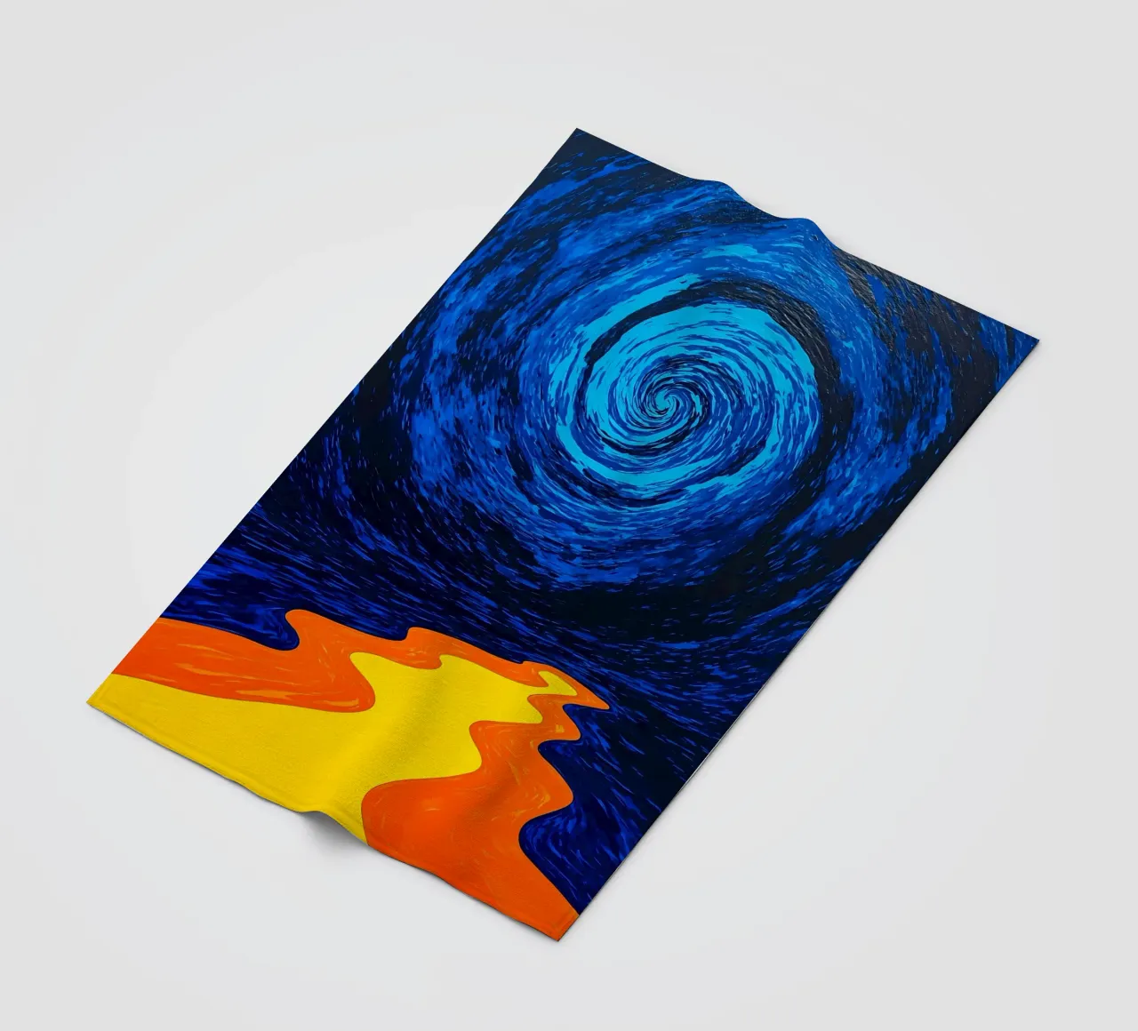 Path To Vortex - Pop Art Fleecedecke von ColorCrash Gallery