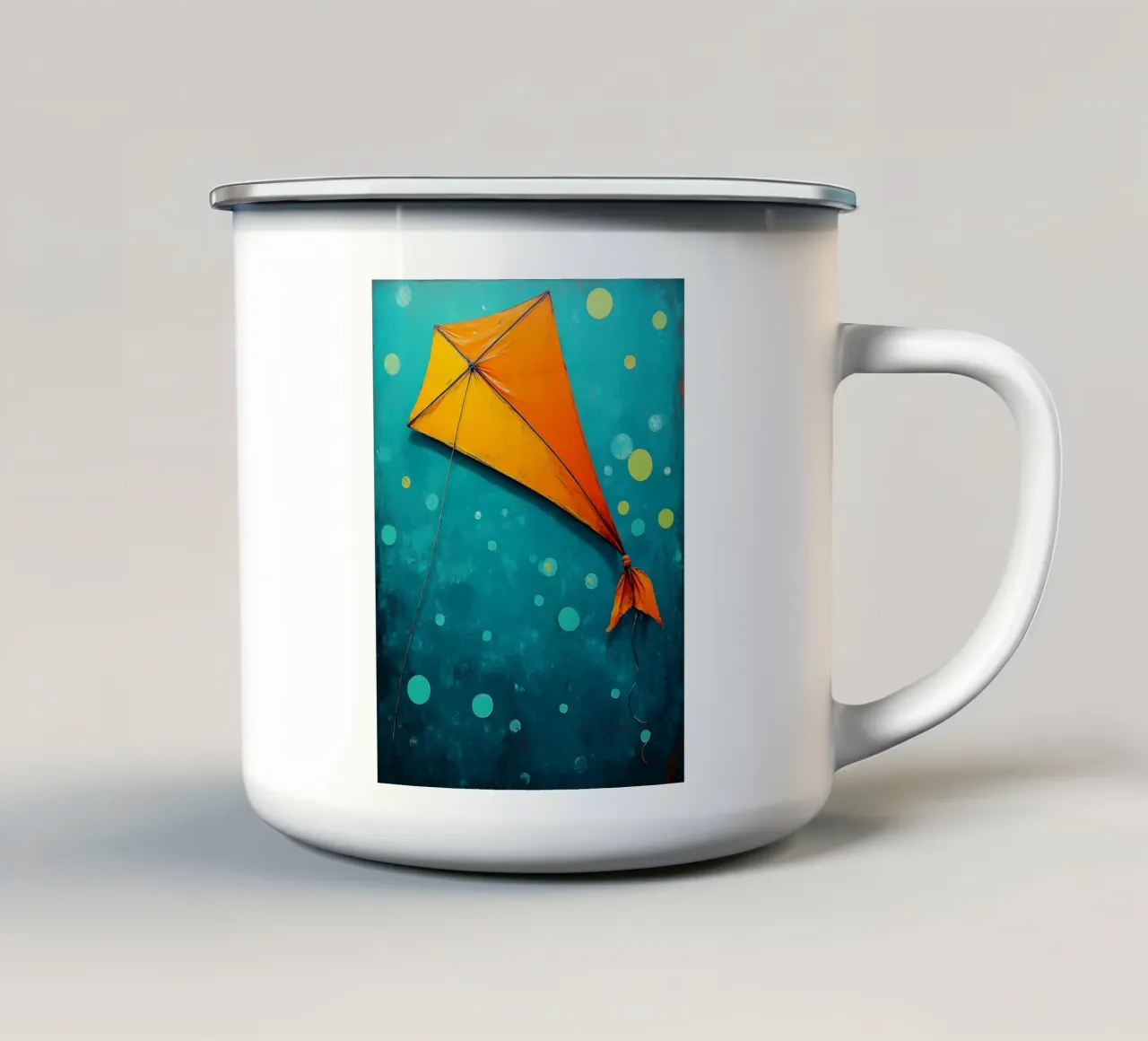 Aquilone - Pop Art tazza in smalto da ColorCrash Gallery