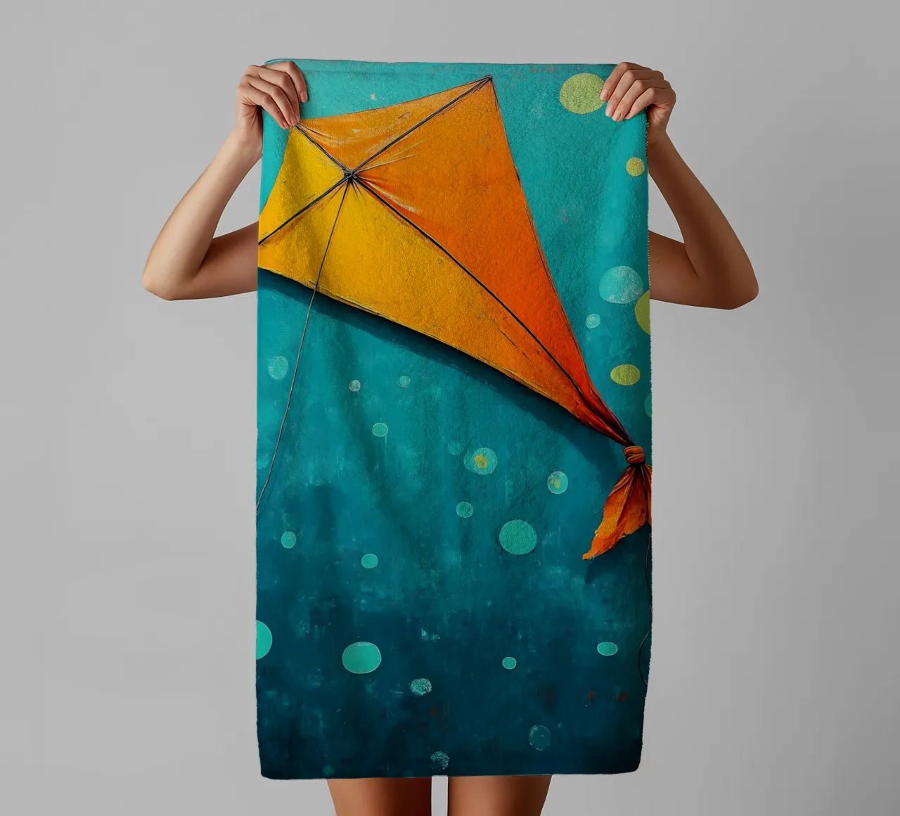 Cerf-volant - Pop Art serviette de bain de ColorCrash Gallery