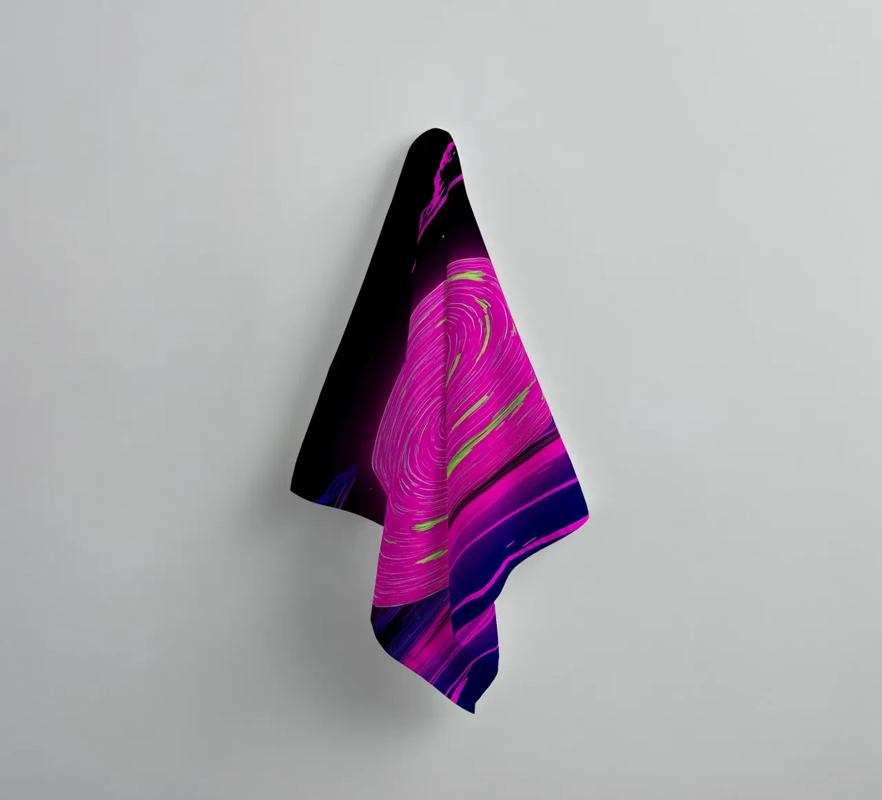 Galassia al neon - Pop Art asciugamano da bagno da ColorCrash Gallery