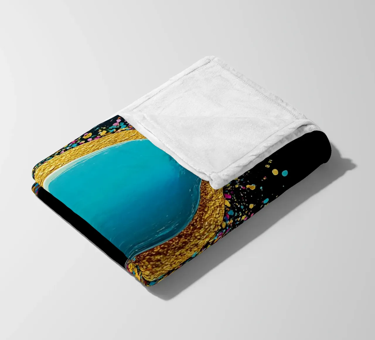 Confetti - Pop Art coperta in pile da ColorCrash Gallery