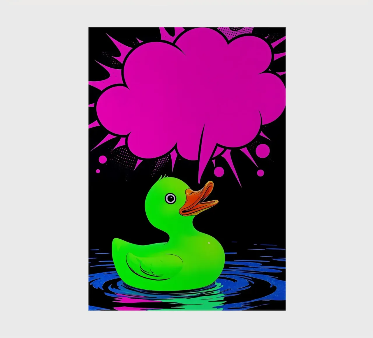 Rubber Duck - Pop Art notebook by ColorCrash Gallery