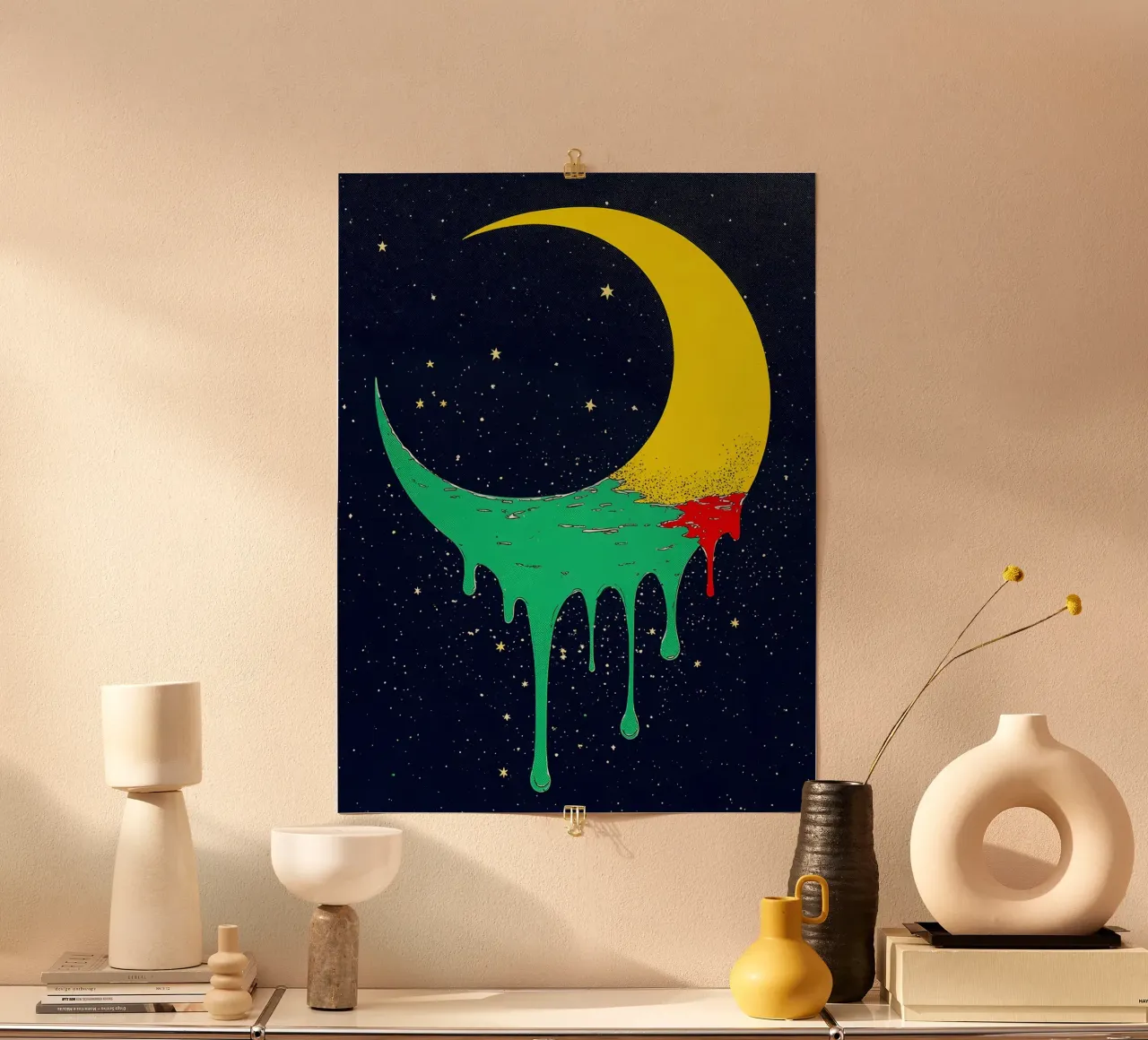 Luna creciente en fusión - Pop Art hahnemühle de ColorCrash Gallery